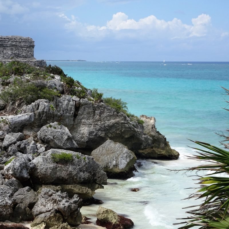 Tulum-Ruins---Tulum-Riviera-Maya-Mexico---Sunny-Day-Web