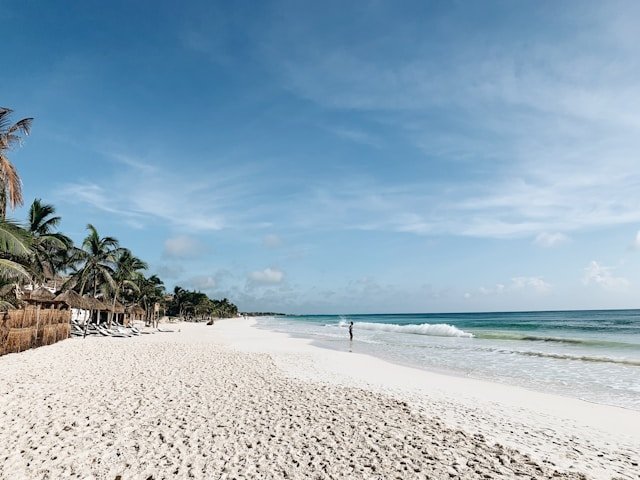 Tulum, Quintana Roo, Mexico White Sand Beach